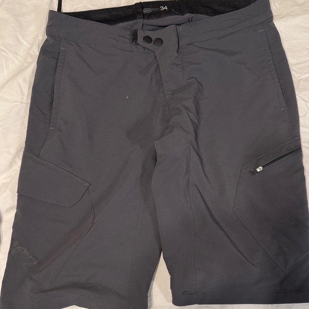 100% MTB Charcoal Shorts